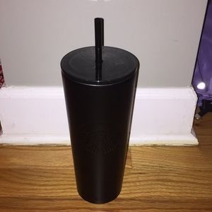 Starbucks cold cup black matte tumbler. 24 fl oz